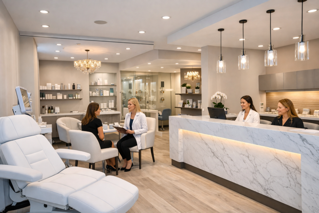 Imagem ilustrativa do setor de medical spa nos Estados Unidos